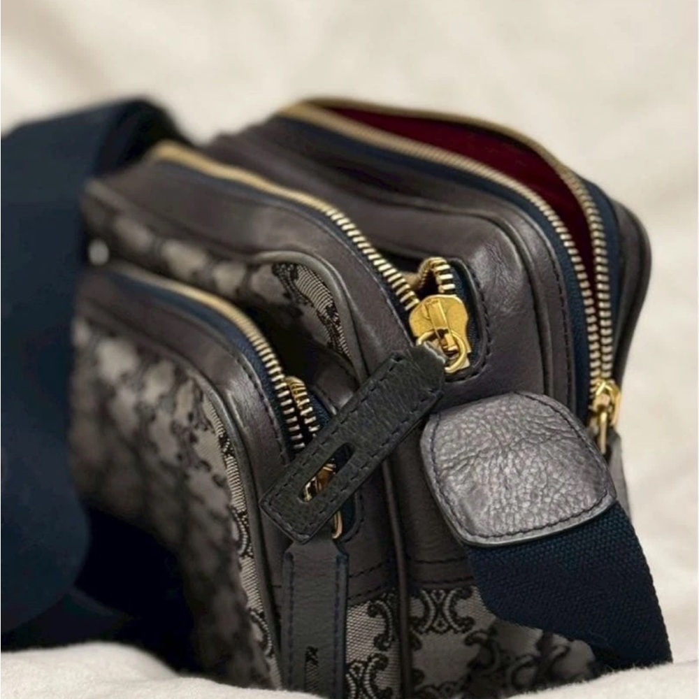 Celine Black and Gray Shoulder Bag - Picture 6 of 10